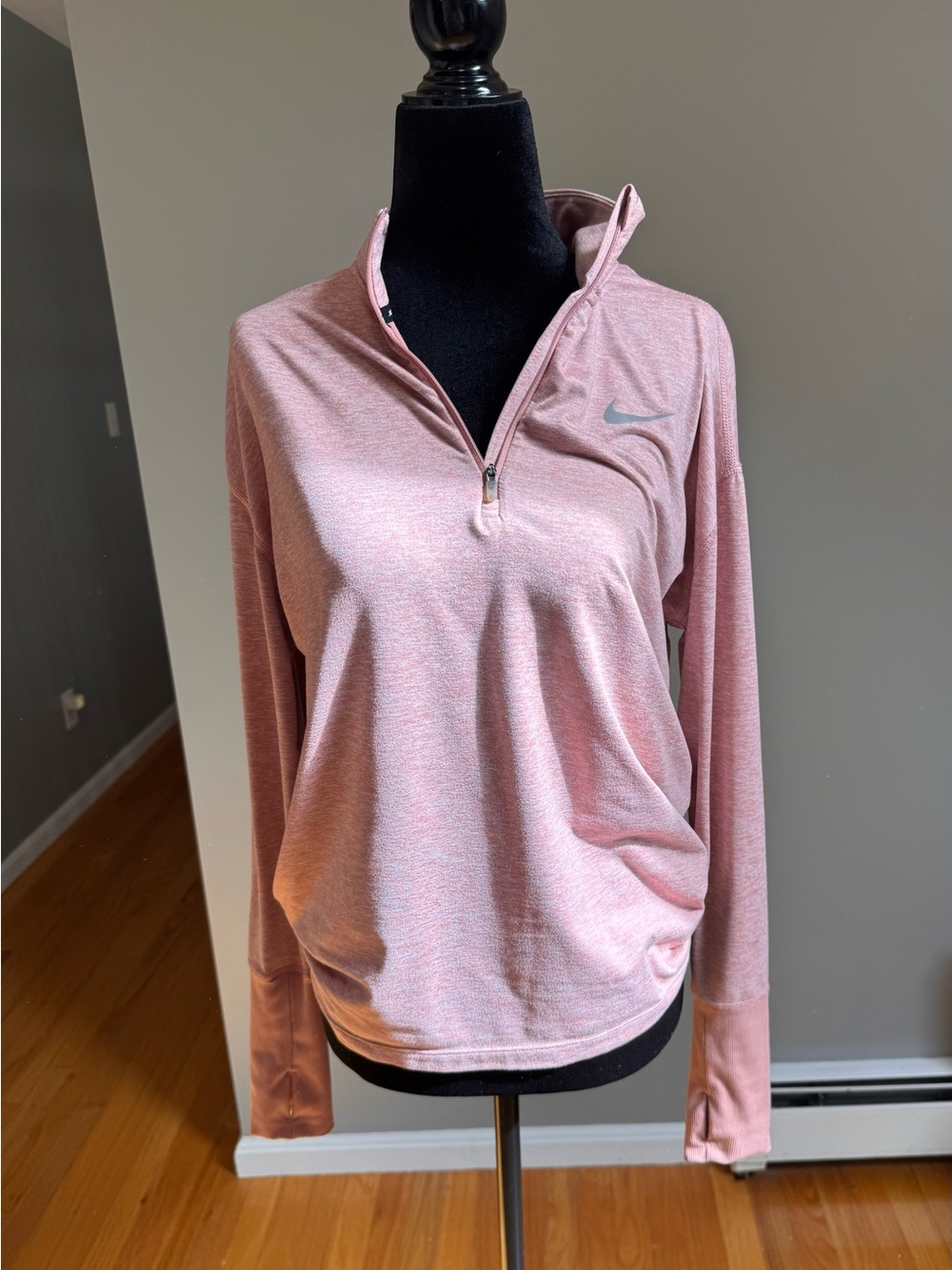 Nike Lightweight Pink Half-Zip Pullover Hoodie